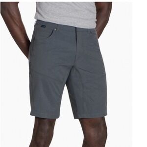 Kuhl Silencr Mens Gray Technical Hiking Shorts REFLEX Stretch Water Resistant 42